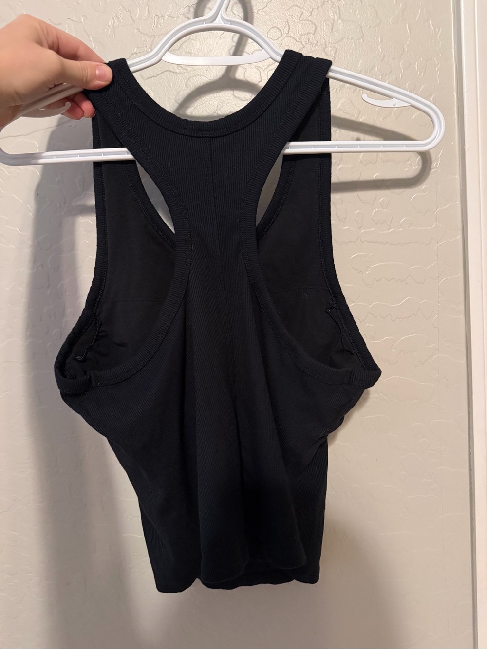 all in motion Black Ribbed Tank with Racerback - Picture 2 of 4
